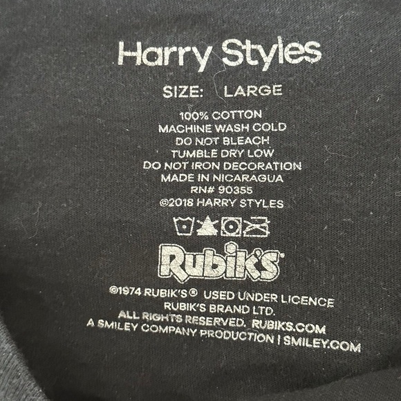 Harry styles official rubix cube shirt